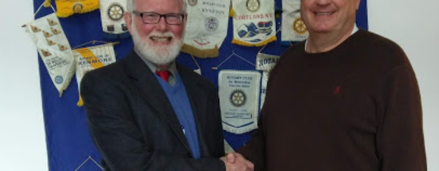 The Rotary Club of Medina welcomes Michael Pratt and Ray Chaya.